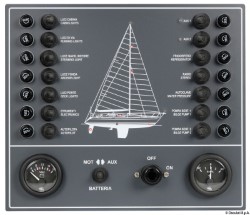 Electric control panel for sail boat 14 switches 